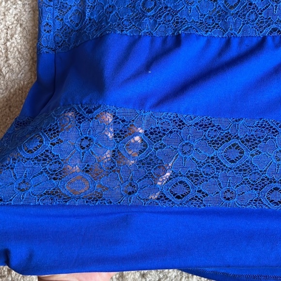 Apt 9 Blue lace tank Maxi dress size medium - Picture 3 of 6